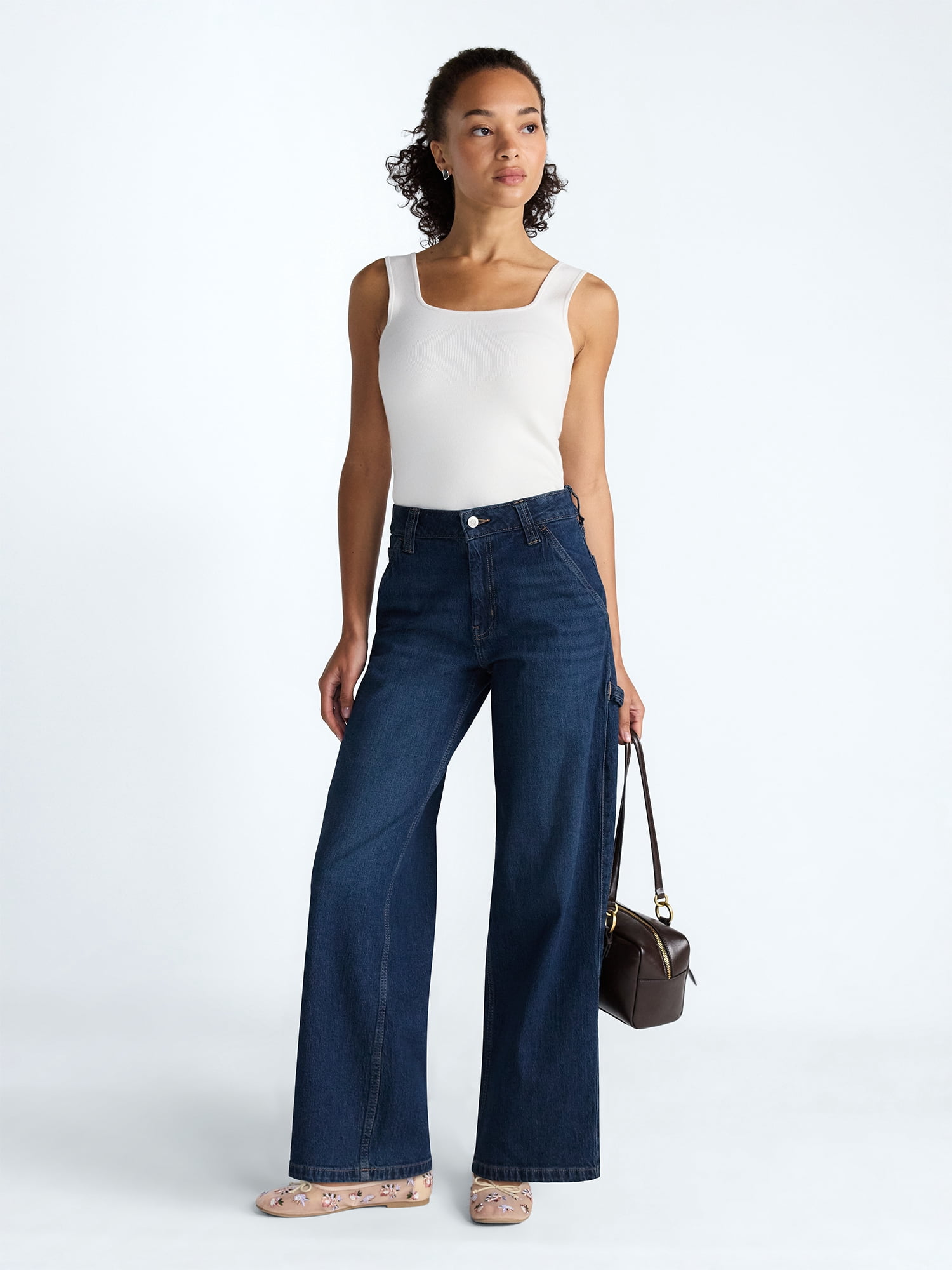 Scoop Women’s and Women’s Plus Relaxed Fit Jeans, 30'' Inseam, Sizes 0-26W