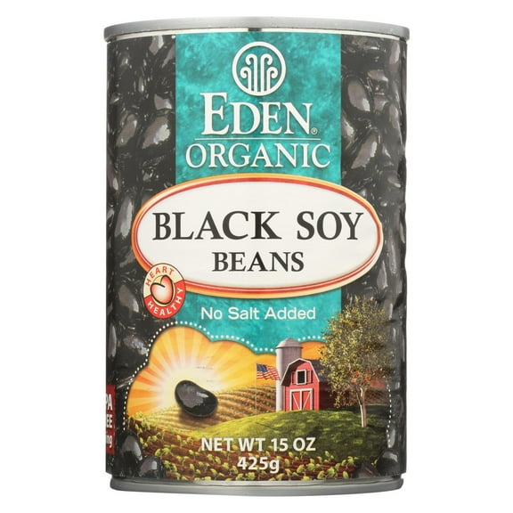Eden Foods Organic Black Soy Beans - Case of 12 - 15 oz.