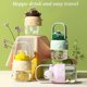 thumbnail image 4 of Drink Bottle 30oz/900ml Bottles With Straw And Strap Sports Water Bottle Durable Water Bottles(Green) With Lid, 4 of 5