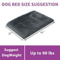 thumbnail image 5 of KSIIA 42"x28" Plush Dog Crate Beds for Large Dogs，Washable Pet Kennel Pillow Soft Dog Pad, 5 of 8