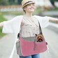 thumbnail image 5 of PetAmi Small Dog Sling Carrier, Soft-Sided Crossbody Puppy Carrying Purse Bag, Adjustable Sling Pet Pouch to Wear Medium Dog Cat Travel, Dog Bag for Traveling, Breathable, Poop Bag Dispenser, Pink, 5 of 7