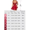 thumbnail image 5 of SHOWMALL Women's Lingerie Lace Babydoll Nightdress, Adjustable Strap Cutout Chemise Sleepwear, Sexy V Neck Sheer Mesh Nightgown, Black M, 5 of 6