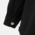 thumbnail image 6 of Womens Casual Jacket Loose Pocket Button Tassel Denim Jacket Womens Long Casual Jacket Women Casual Long Jacket Long Denim Jacket Womens Suit Coat Jacket Casual Long Jacket for Women Clothes Women, 6 of 8