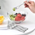thumbnail image 2 of Stainless Steel Fork Cake Fork Fruit Fork 8 Piece Set Dessert Fork Salad Fork, 2 of 4