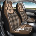 thumbnail image 4 of POLERO Vehicle Seat Covers Interior Decor, Dustproof Front Seat Cover Auto Washable, Paw Heart, 4 of 13