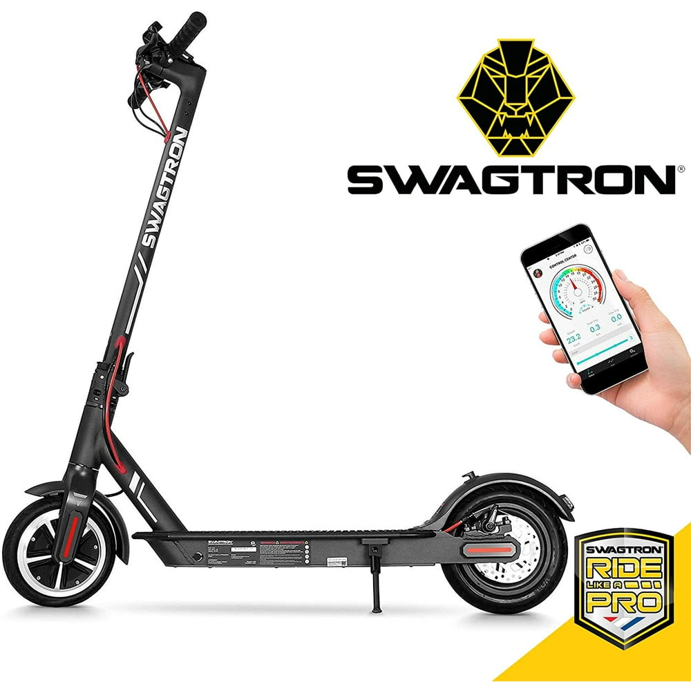 SWAGTRON Swagger Elite 5s Foldable Electric Scooter with Upgraded 18
