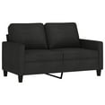 thumbnail image 4 of vidaXL 2 Piece Sofa Set with Cushions Black Fabric, 4 of 5