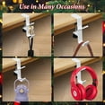 thumbnail image 3 of 2 in 1 Multifunctional Mantel Hangers With 2 Hooks - Heavy Duty Adjustable Fireplace Hangers, No Drill Required - Black (5PCs), 3 of 10