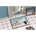 thumbnail image 4 of Carolines Treasures Merry Christmas Carolers Wire Haired Dachshund Chocolate Door Mat Indoor Rug or Outdoor Welcome Mat, 4 of 4