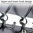 thumbnail image 2 of Wosthever TureClos, 2 uds., ganchos para puerta de ropa, perchero de acero inoxidable, percha para sombreros, estante para bolsa de entrada de Juegos de accesorios de baño No.02, 2 of 6