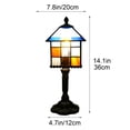 thumbnail image 3 of Modern Glass Bedside Table Lamp, Soft Warm Light, Adjustable Brightness, Compact 36x20x15 cm, Nightstand or Living Room Decor, 3 of 5