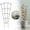 Z-12-Green, variant on Plant Stakes for Indoor Plants, Plant Support Stakes, Single Plant Stem Flower Support Rod with Support Ring Cage, Versatile Plants Stakes, Garden Open Ring Plants Stake 6.7 Inch 10Pcs