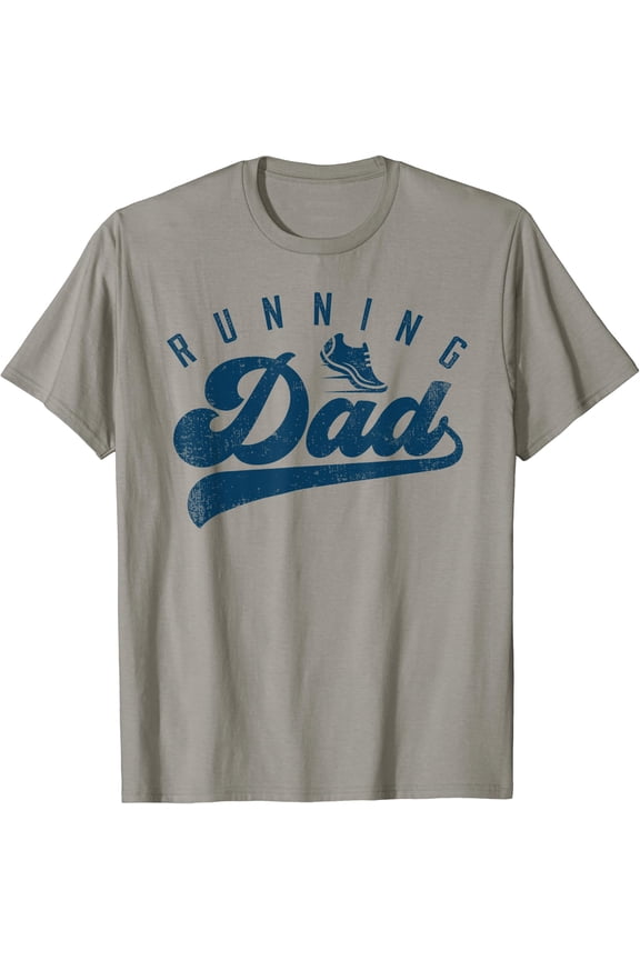 Mens Running Dad Runner Gifts Daddy Father's Day T-Shirt