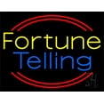 thumbnail image 1 of Yellow Fortune Blue Telling LED Neon Sign 24" Tall x 31" Wide - inches Black Square Cut Acrylic Backing, with Dimmer - Bright and Premium built indoor LED Neon Sign for Storefront., 1 of 7