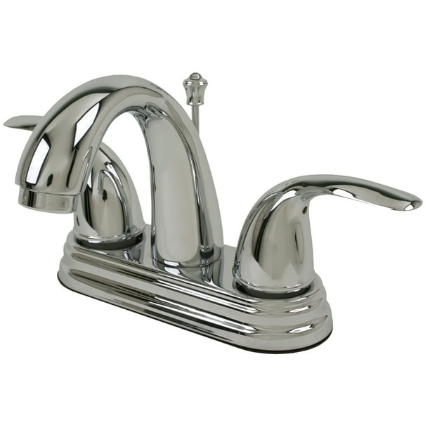 Ultra Faucets UF45010 2Handle Chrome Lavatory Faucet with PopUp Drain
