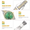 thumbnail image 4 of KAKOWELY Reloj de pulsera con diseño de incrustaciones de diamantes para hombre, adorno decorativo para reloj de pulsera., 4 of 4