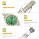 thumbnail image 4 of KAKOWELY Reloj de pulsera con diseño de incrustaciones de diamantes para hombre, adorno decorativo para reloj de pulsera., 4 of 4