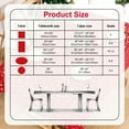 thumbnail image 3 of Sevenstars Gold Snowflake Tablecloth Christmas Tablecloth Red Round Table Cover for Dinner Party, 60", 3 of 11