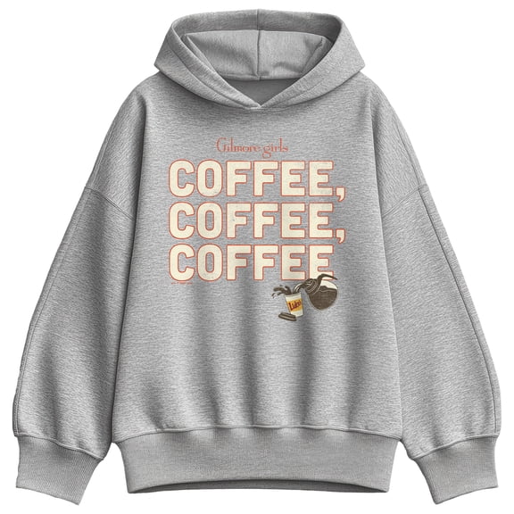Gilmore Girls - Coffee, Coffee, Coffee Oversized Fleece Hoodie Sweatshirt