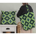 thumbnail image 5 of Soimoi Green Modal Satin Fabric Check & Geometric Decor Fabric Printed Yard 42 Inch Wide, 5 of 5