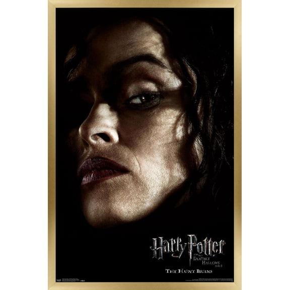 Harry Potter and the Deathly Hallows: Part 1 - Bellatrix One Sheet Wall Poster, 14.725" x 22.375", Framed