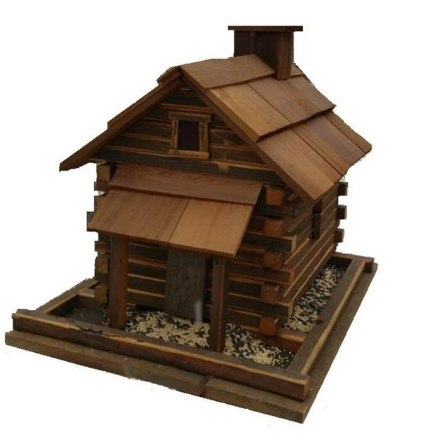 Home Bazaar HBA-1001 Valley Forge Feeder, Large - Natural Cedar