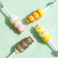 thumbnail image 3 of 4 dibujos animados para niños 10,000 cabello cepillo de dientes para bebé lindo suave pelo fino protector bucal de silicona mango antideslizante cepillo de cabeza pequeña 11,5*1,5 cm, 3 of 5
