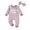 Purple, variant on Zshosam Baby Girl Rompers Baby Footless Jumpsuit,Two Zip Clothes Long Sleeve Romper,Infant Clothes Size 6 12 Months,(Pink 6-12 Months)