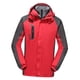 thumbnail image 1 of Chaqueta Softshell con capucha para hombre Abrigo impermeable Chaquetas casuales Cazadora de invierno Chaqueta de senderismo Abrigo a prueba , rojo, XXXL Yinane Chaqueta softshell con capucha, 1 of 8