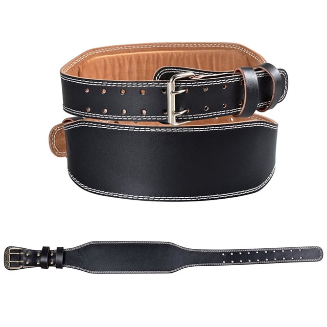 Bodybuilding Padded PU Leather Contoured Weightlifting Belt Waist Protector