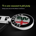 thumbnail image 2 of Llavero con logo de coche, anillo para llavero Alfa Romeo, colgante con emblema para mujer y hombre, 2 of 3