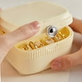 thumbnail image 2 of Nmdmisc Jewelry Organizer Box,Ladies Jewelry Box with Mirror,Portable Dustproof Travel Jewelry Box for Teen Girls Earrings,Necklaces,Rings Bracelets (Yellow), 2 of 6