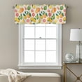 thumbnail image 3 of Summer Fruit Valance Curtain for Windows Watercolor Lemon Orange Rustic Farmhouse Rod Pocket Curtain Valances Short Window Treatments Panels for Kitchen Bathroom Laundry Room Basement 54 x 18 Inch, 3 of 9