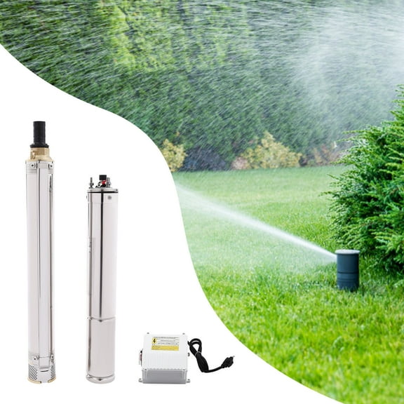1/2HP Deep Well Submersible Pump Stainless Steel Farm Ranch Water Pump 110V 370W