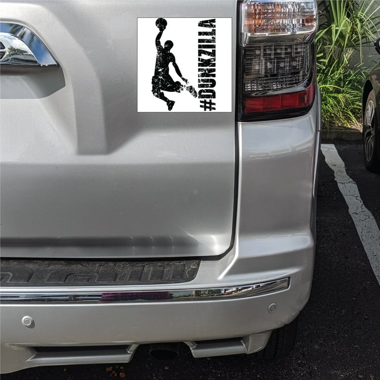 DistinctInk Custom Bumper Sticker - 8 x 8 Decorative Decal