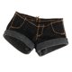 thumbnail image 3 of Pantalones cortos de mezclilla a la moda, elegantes, informales, para cosplay, de 6 pulgadas negro, 3 of 9