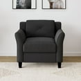 thumbnail image 5 of Lifestyle Solutions Chaise en Microfibre Hartford Noire, 5 of 5