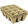 thumbnail image 6 of Set of 31 Biodegradable Eco-Friendly Peat Pots! 3" - 12 Pot Tray - Recycled Non-Bleached Peat Pots Perfect for Seed Germination!, 6 of 7