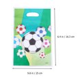 thumbnail image 4 of 100 Uds. Bolsas de regalo con tema de fútbol, bolsas decorativas para recuerdo de fiesta, bolsas divertidas para regalo, bolsa de regalo para fiesta de cumpleaños de niños (verde) FRCOLOR Hogar6559750, 4 of 7