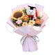 thumbnail image 5 of Set de regalo de graduación 2025: ramo de flores de punto con bolsa de regalo de oso de graduación, oso de punto, 5 of 6