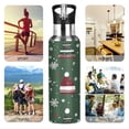thumbnail image 7 of Yayeee 20oz Insulated Water Bottle Double Wall Stainless Steel with Flip Straw Lid, Christmas Hats, 7 of 7