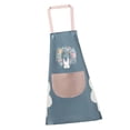 thumbnail image 3 of Delantal Bolsillo PVC Babero ajustable Sin mangas Delantal de cocina para el hogar Accesorio de cocina, Tipo 1, Azul Yuarrent HA003449-01, 3 of 6