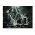 thumbnail image 3 of Designart "Eternal Beauty of the Waterfall Cascade IV" Landscapes Print on Natural Pine Wood, 3 of 5
