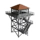 thumbnail image 2 of Torre de vigilancia en miniatura a escala 1:64, modelo coleccionable, adorno ferroviario Gris y marrón, 2 of 9