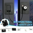 thumbnail image 1 of 304 Stainless Steel Window Restrictor | 18cm Cable Security Lock for Casement & Sliding Windows | Child Safety Device with Keyless Operation & Galvanized Finish, 1 of 3