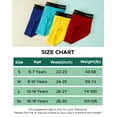 thumbnail image 7 of INNERSY Boys Cotton Underwear Soft Briefs Teen Panties for Age 6-18 4-Pack(X-Large,Red/Yellow/Blue/Light Blue), 7 of 7