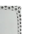 thumbnail image 3 of Paw Print Fitted Sheet, Puppy Kitten Dog and Cat Themed Repetitive Pet Foot's Stains Concept, Decorative Soft Bedding All-round Elastic Pocket, Twin XL Size, Dark Grey and White, by Ambesonne, 3 of 3
