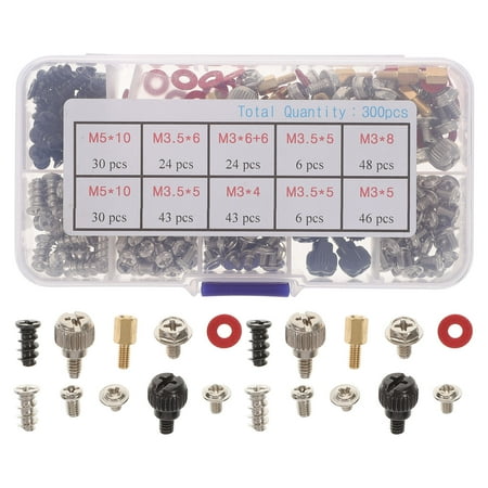 

1 Set Computer Mounting Screw Hard Drive Computer Case Fan Assortment Gasket