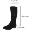 thumbnail image 2 of SACFOF Women's Knee High Boots Square Toe Chunky Block Heel Long Boots for Women Comfortable Low Heel Womens Boots, 2 of 6