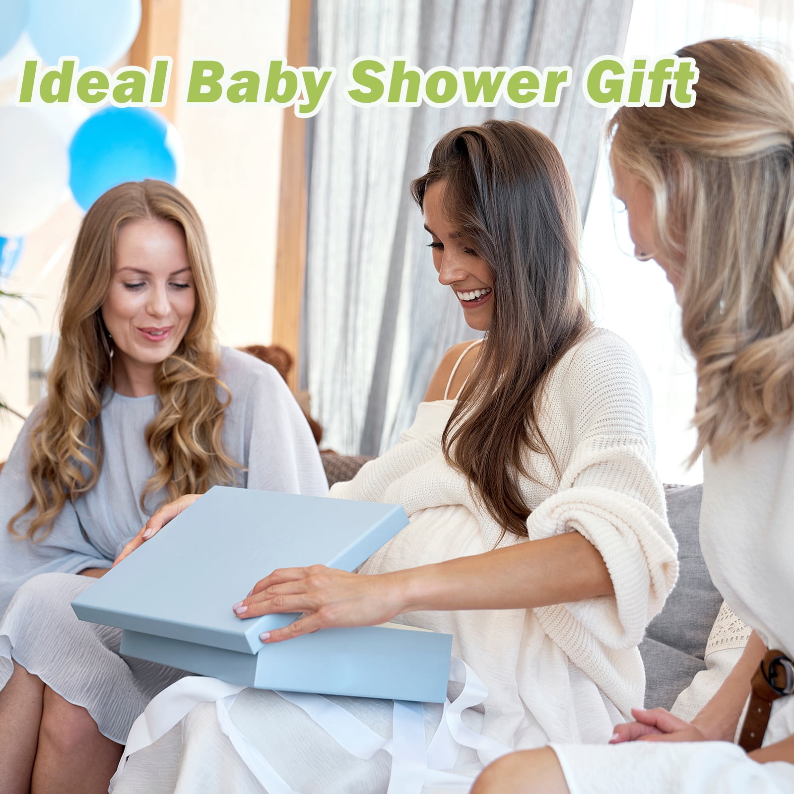 COOSEYA Baby Bathtub ,Collapsible Baby Bathtub , Bath Tub with Cushion and Thermometer ,Newborn to Toddler Portable Travel Multifunctional Bathing 0-2 Years (Bear/Green)